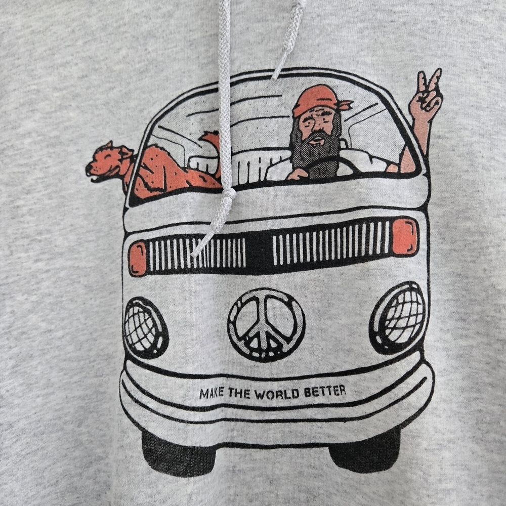 Volkswagen Bus Gray Medium Graphic Beyond Boundaries Life Hoodie - Picture 4 of 9